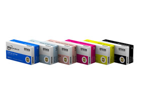 EPSON, PP-100CONS, CONSUMABLES, 6 PACK INK CARTRIDGES FOR DISCPRODUCER 1 CARTRIDGE OF EACH COLOR